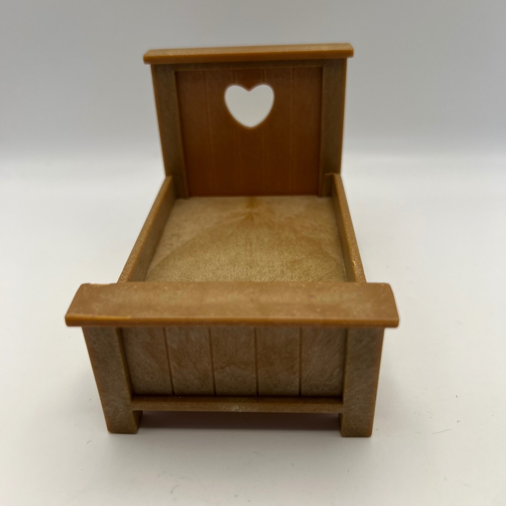Calico Critters Woodzeez Heart Headboard Bed Replacement Piece Plastic Vtg